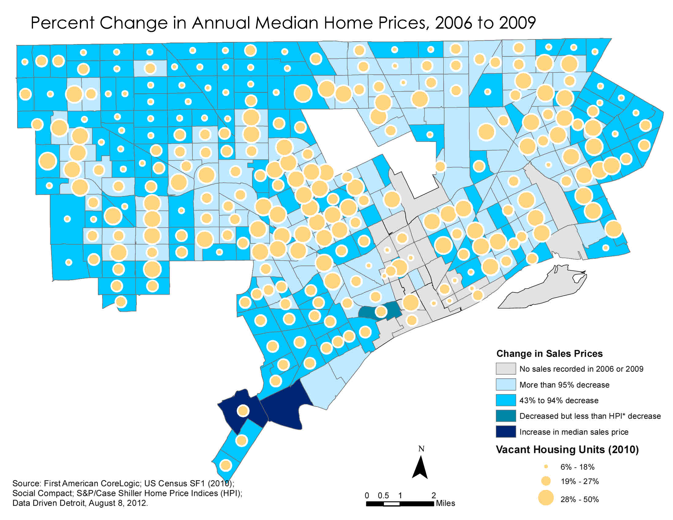 Detroit Median Home Sales 2006-09 | DETROITography