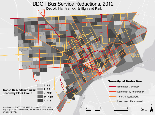 transit reductions
