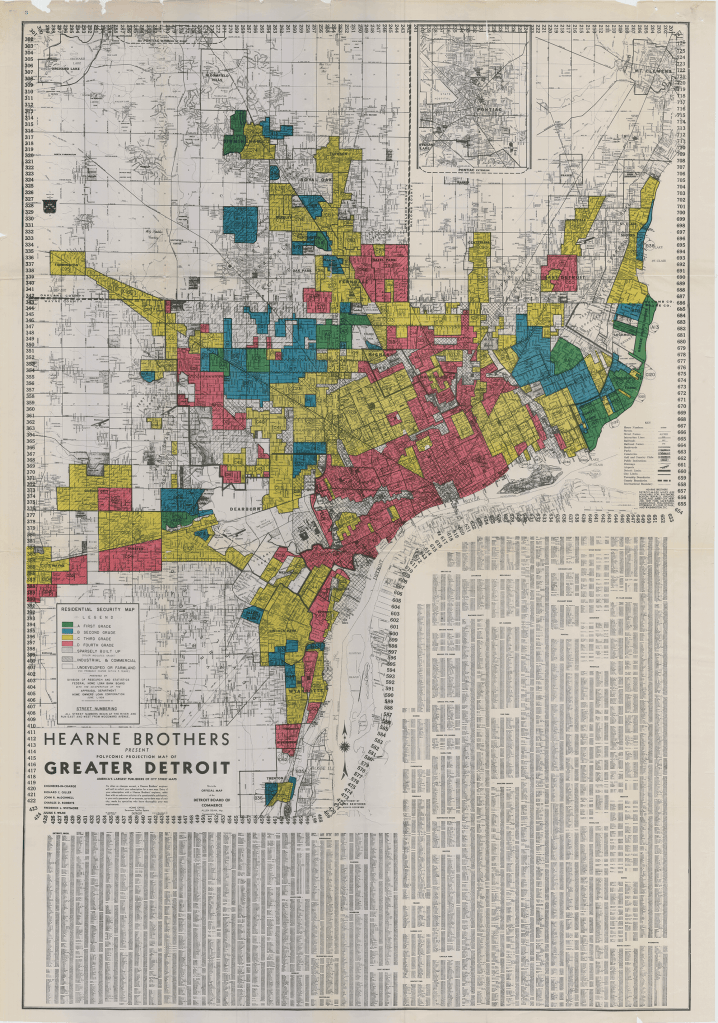 Detroit Redlining Map 1939 | DETROITography