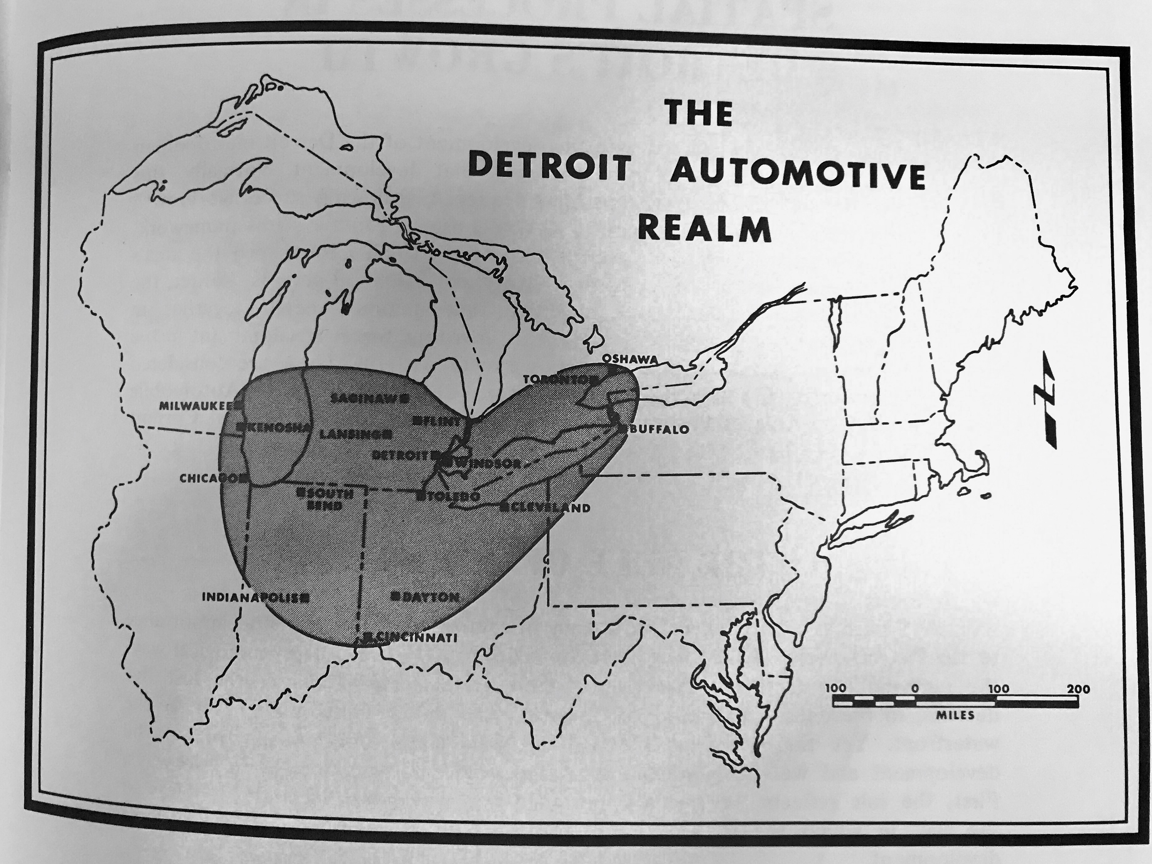 Map: Detroit Automotive Realm 1972 | DETROITography