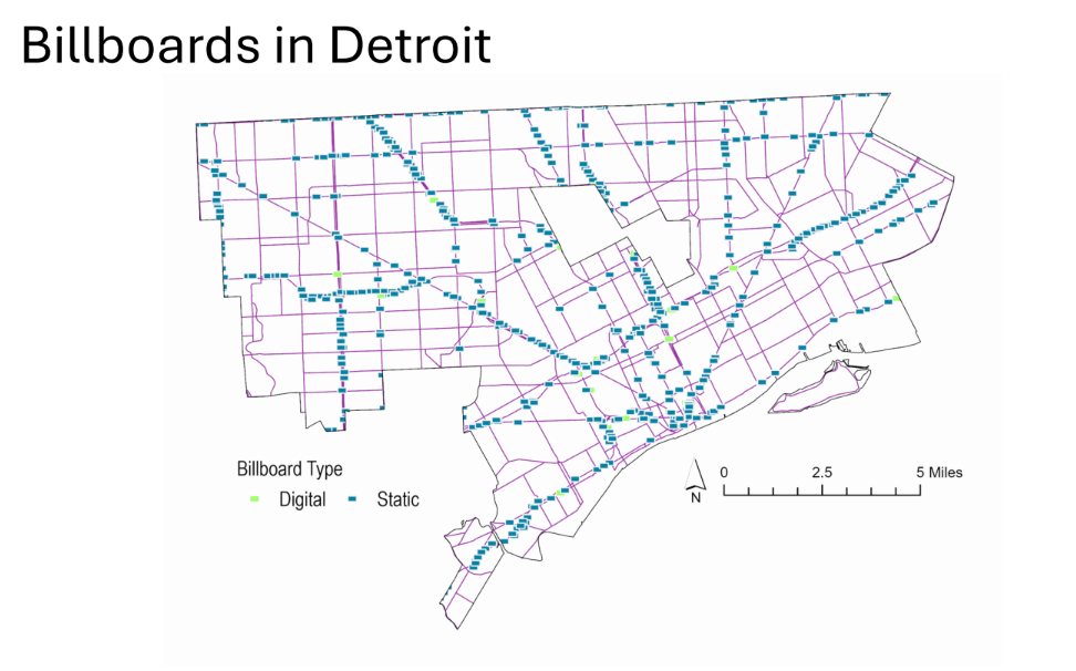 Map: Billboards in Detroit | DETROITography